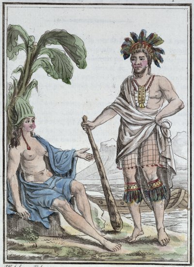 A Man and Woman from Easter Island, from 